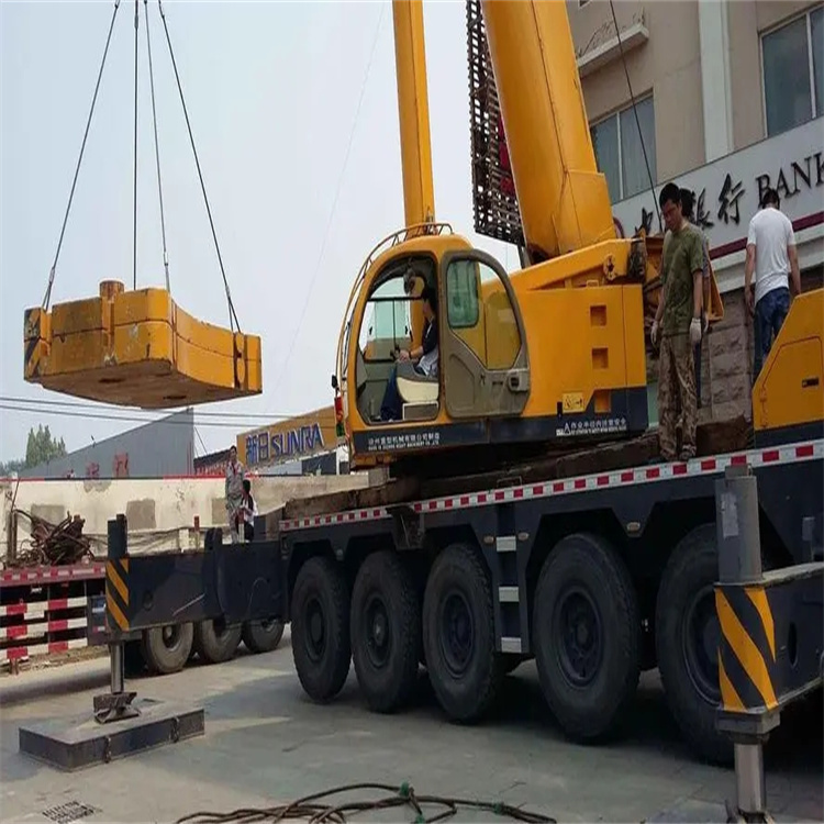 砀山县当地吊车出租|机器吊装|75吨|工厂搬迁服务